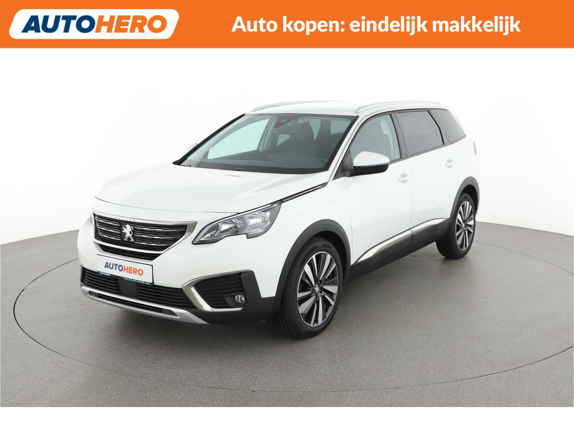 Peugeot 5008 1.2 PureTech Allure |AV82130| (bj 2018), Voorwielaandrijving, Gebruikt, 1199 cc, Wit