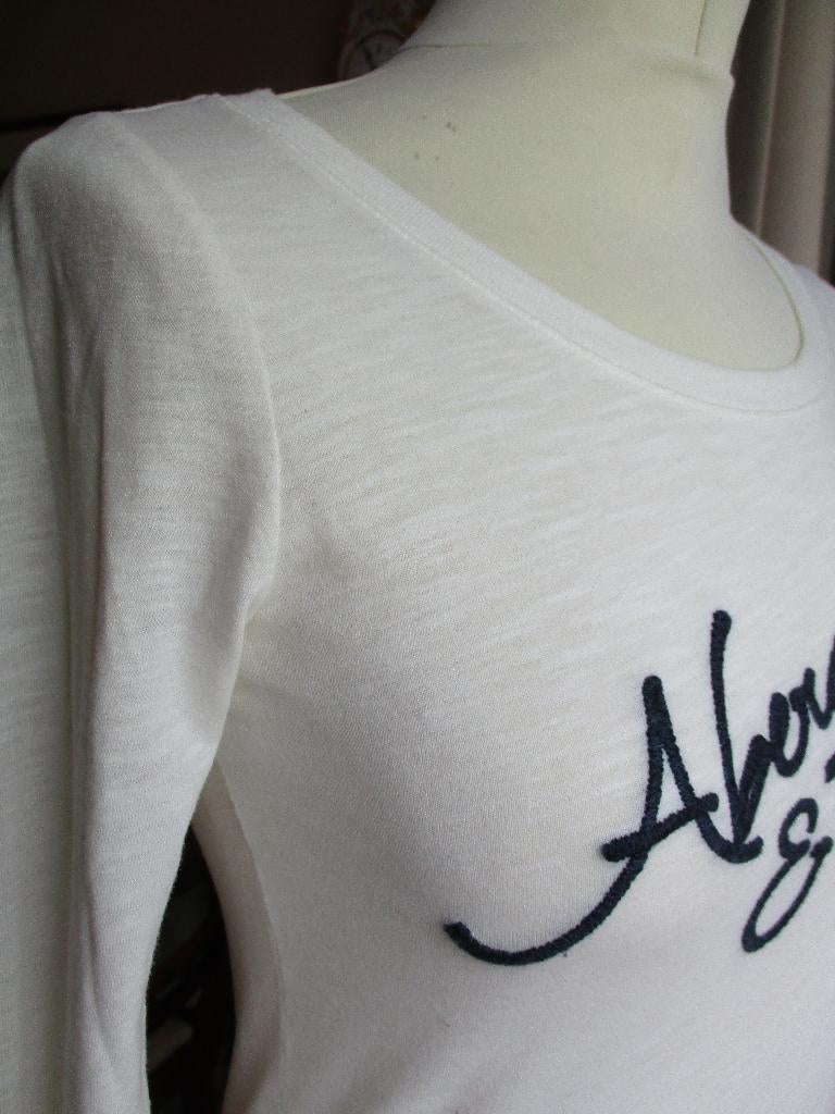 Abercrombie & Fitch, size XS, Verzenden, Wit, Zo goed als nieuw, Lange mouw