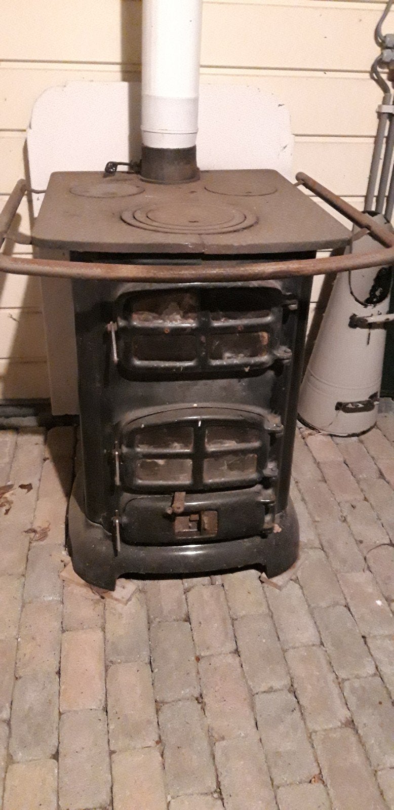 Antiek kook hout kolen kachel, Ophalen, Gebruikt, Hout, Houtkachel