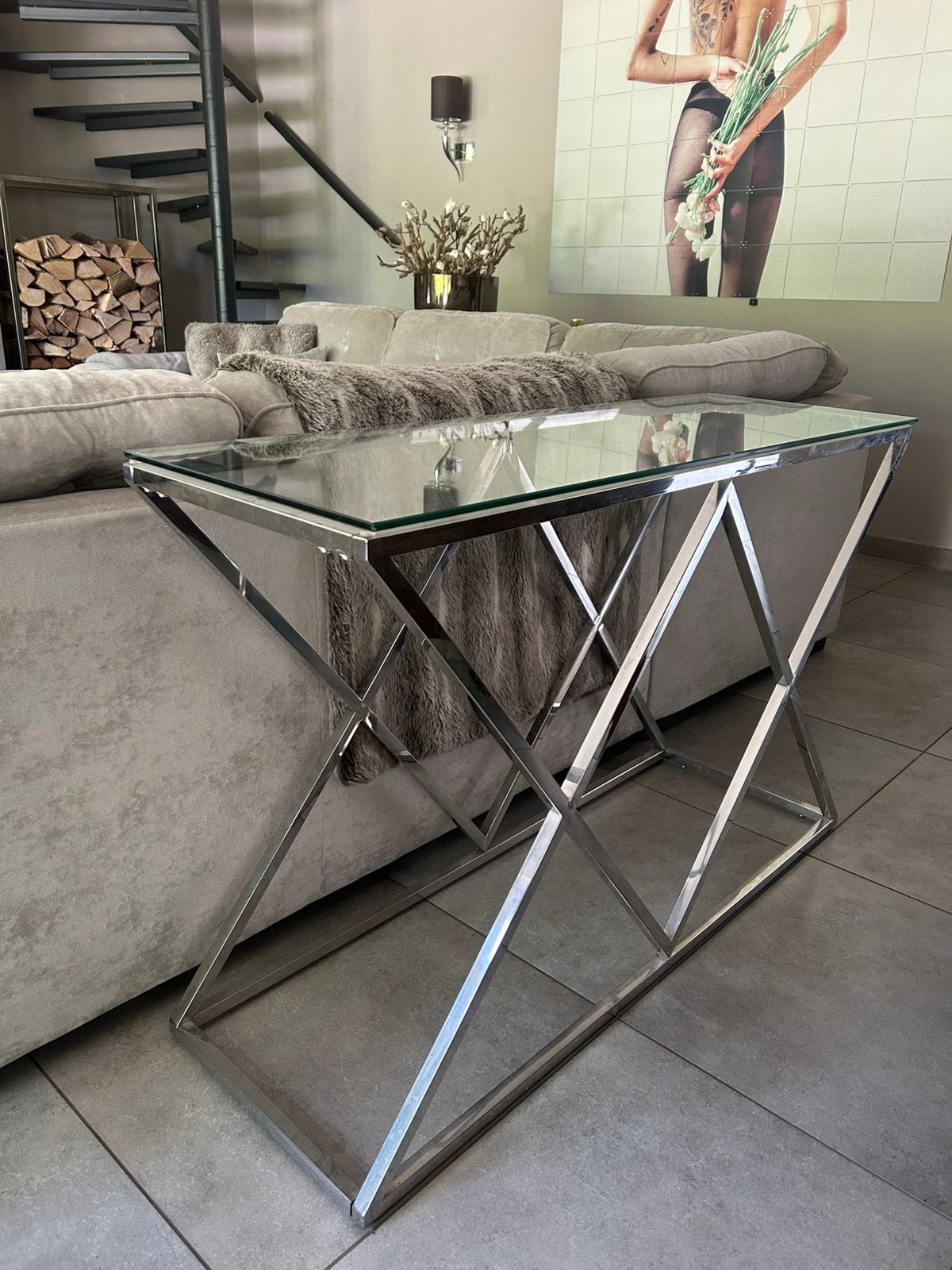Mooie sidetable te koop in goede staat, Ophalen, 100 tot 150 cm, Zo goed als nieuw, 25 tot 50 cm
