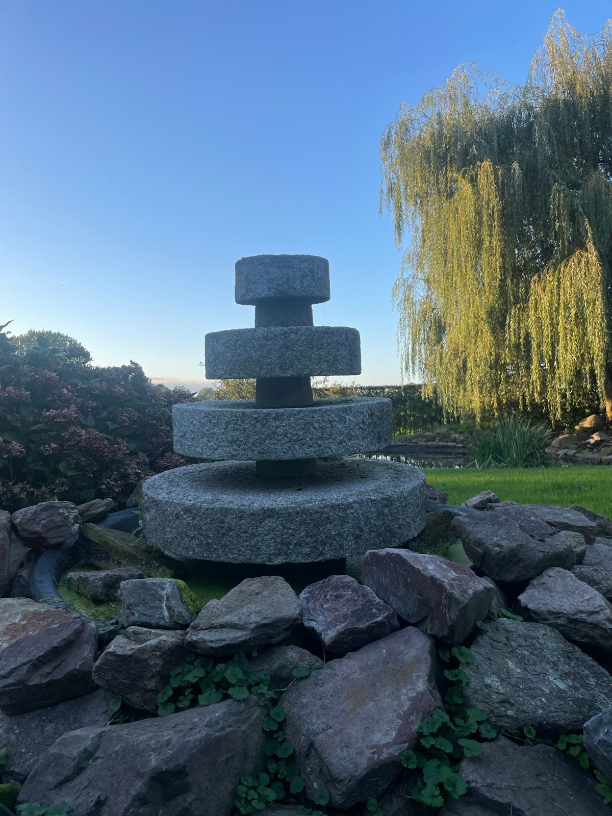 granieten fontein, Ophalen, Gebruikt, Graniet, Fontein
