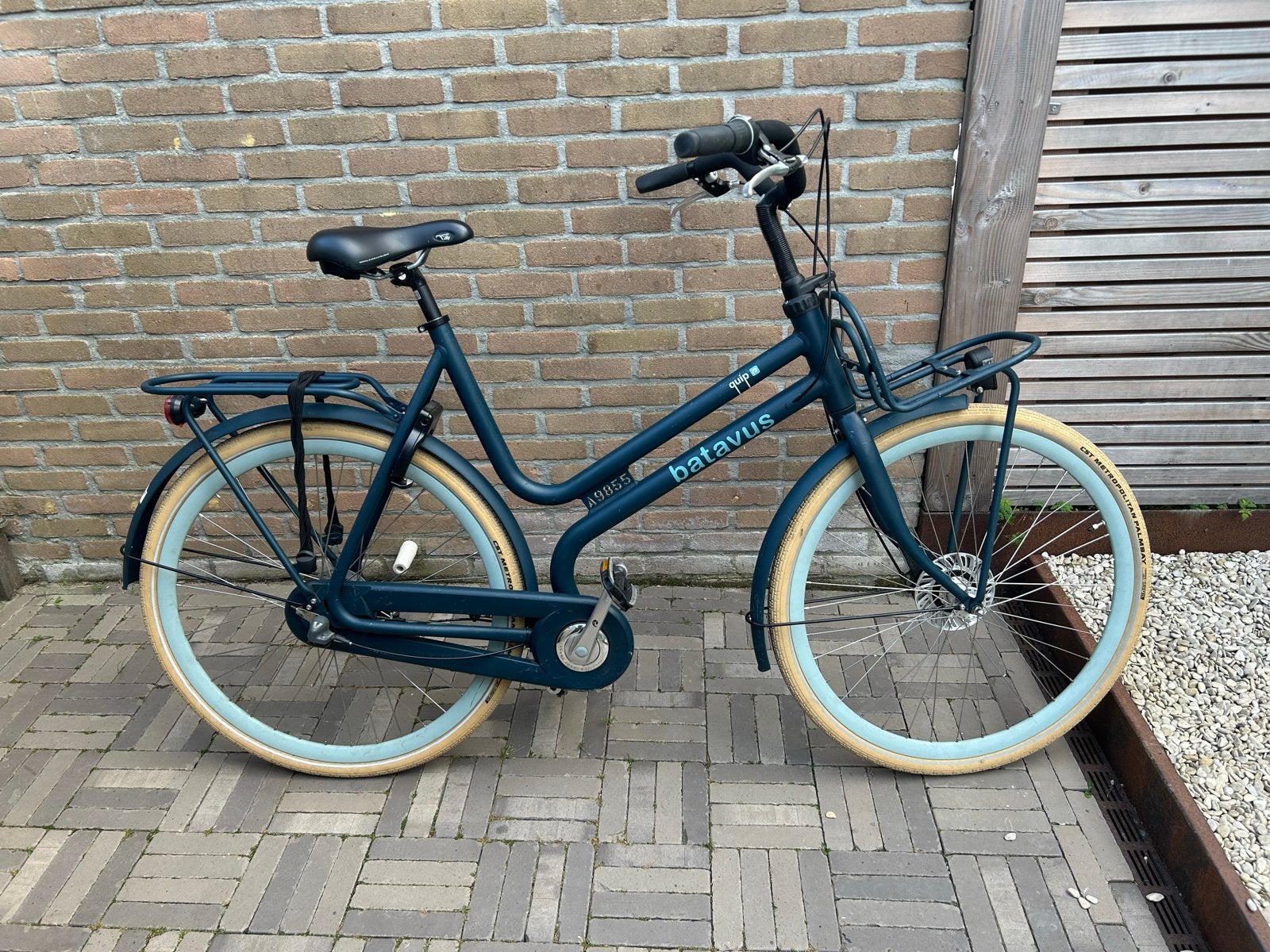 Batavus Quip Transportfiets - Donkerblauw Mat, 3 versn., Fietsen en Brommers, Ophalen, Gebruikt, Versnellingen, Batavus