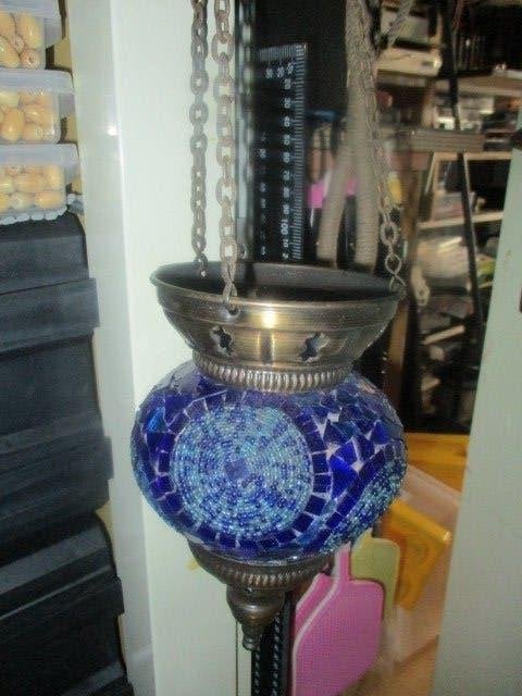 antieke hanglamp, Ophalen