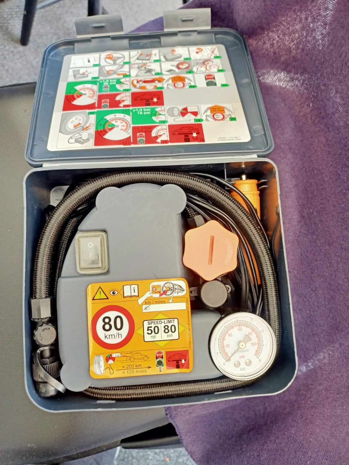 Continental ContiMobilityKit 12V banden compressor, Ophalen