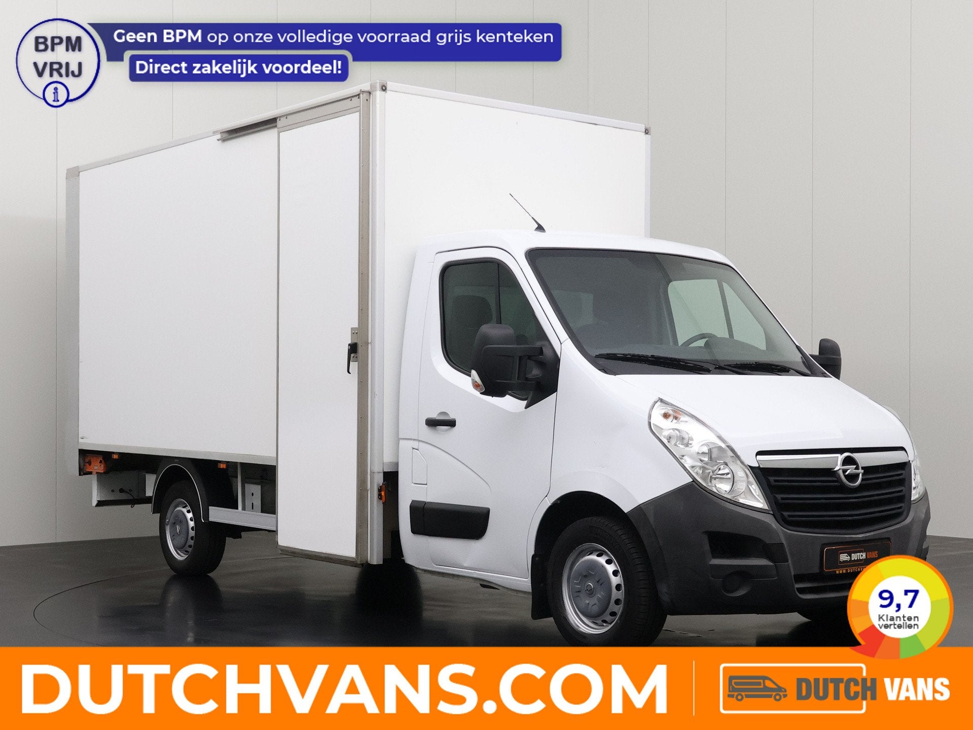 Opel Movano 2.3CDTi 130PK Bakwagen+Laadklep | 1019Kg Laden |, Auto's, Dealer onderhouden, Stof, Gebruikt, 2 stoelen