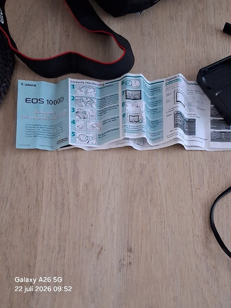 Canon camera EOS 1000D, Ophalen, Geheugenkaart, Spiegelreflex, Canon