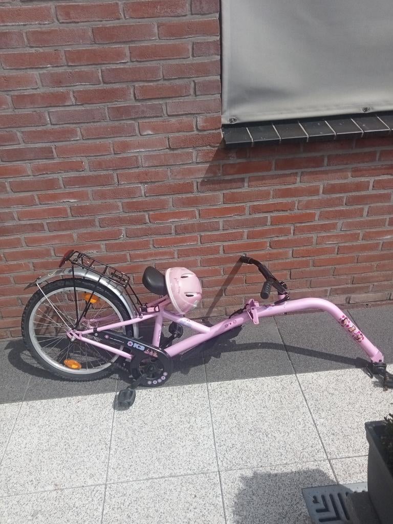 Aanhangfiets meisjes, Fietsen en Brommers, Ophalen, Gebruikt, Aanhangfiets, Opvouwbaar