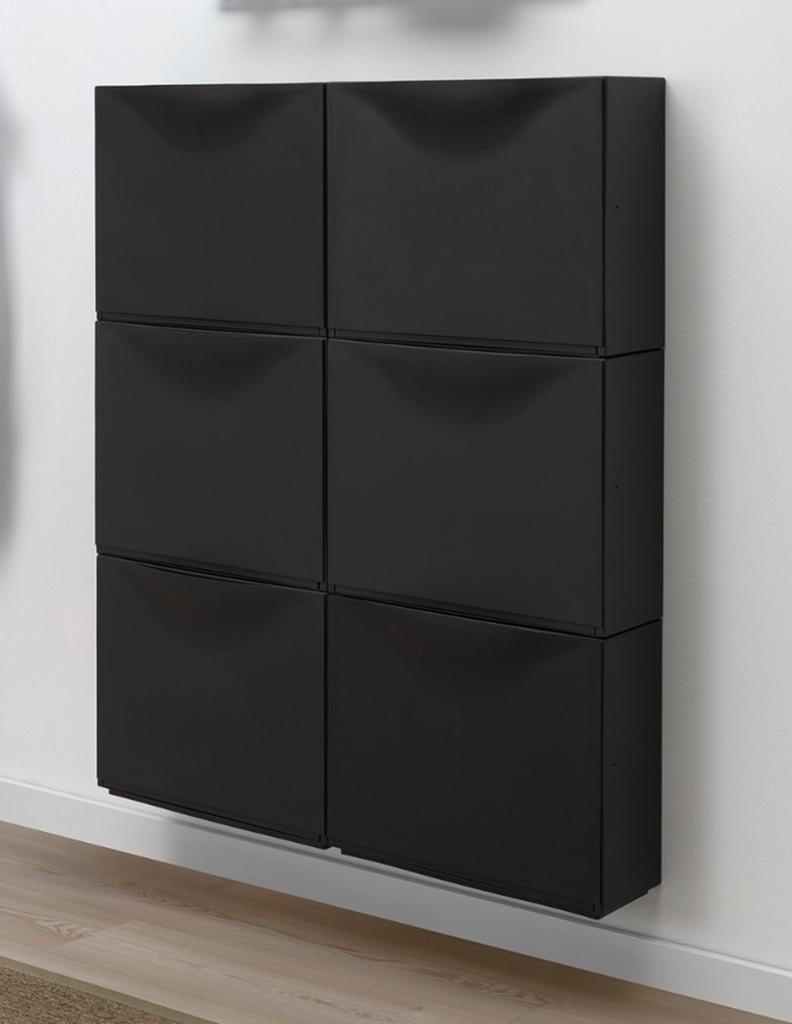 IKEA TRONES schoenenkasten - 8 zwart, 2 wit, Ophalen, Gebruikt