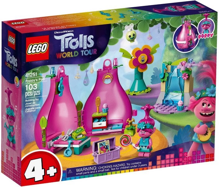 Lego Trolls World Tour 41251 Poppy's Pod (NIEUW), Nieuw, Friends, Ophalen of Verzenden, Complete set