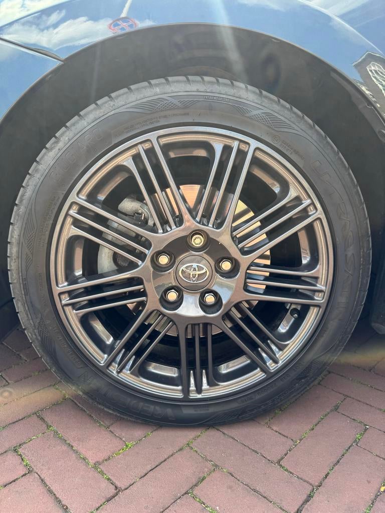 Velgen met banden 225 45 17 inch Zomerbanden set, Auto-onderdelen, Ophalen, Gebruikt, Toyota