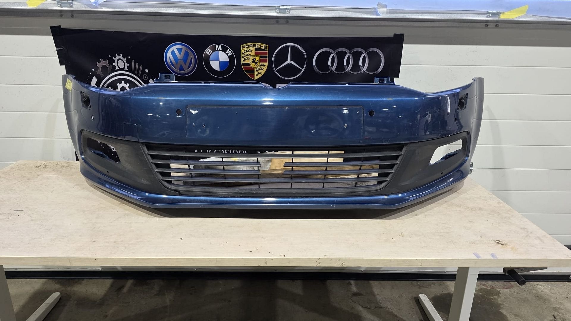 Voorbumper Volkswagen Polo 6C 2014-2017, Gebruikt, -, Voor, -