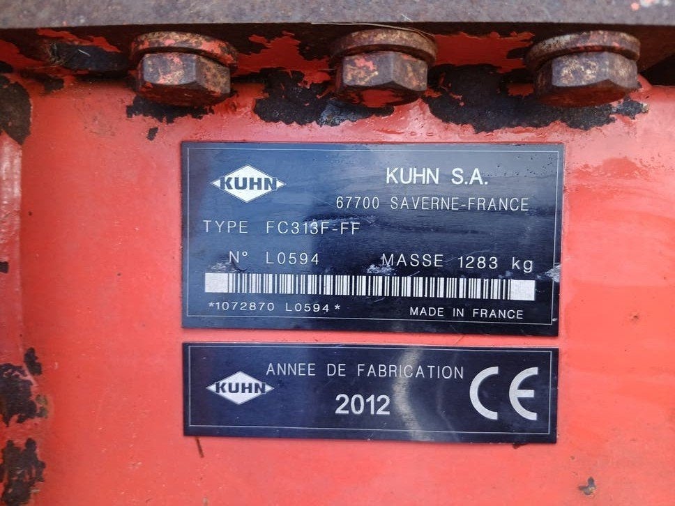 Kuhn FC 883-FF Triplemaaier Vlindermachine en  frontmaaier, Ophalen, Akkerbouw, Weidebouw