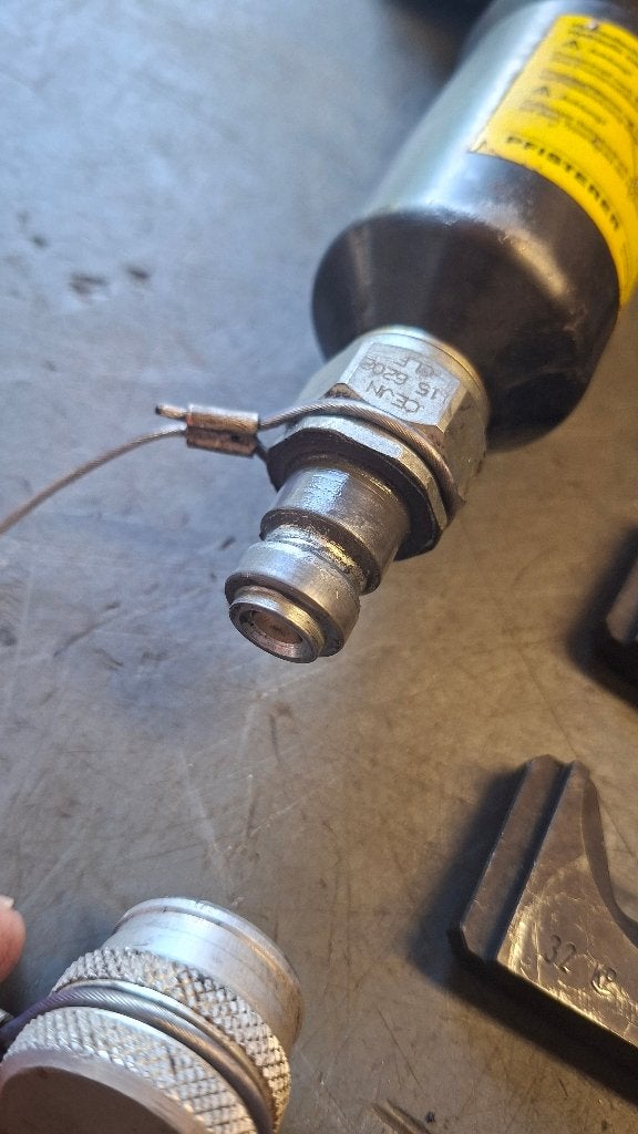 Hydraulische kabelschoen perskop met inzetbekken, ,, Ophalen of Verzenden, Zo goed als nieuw, ,