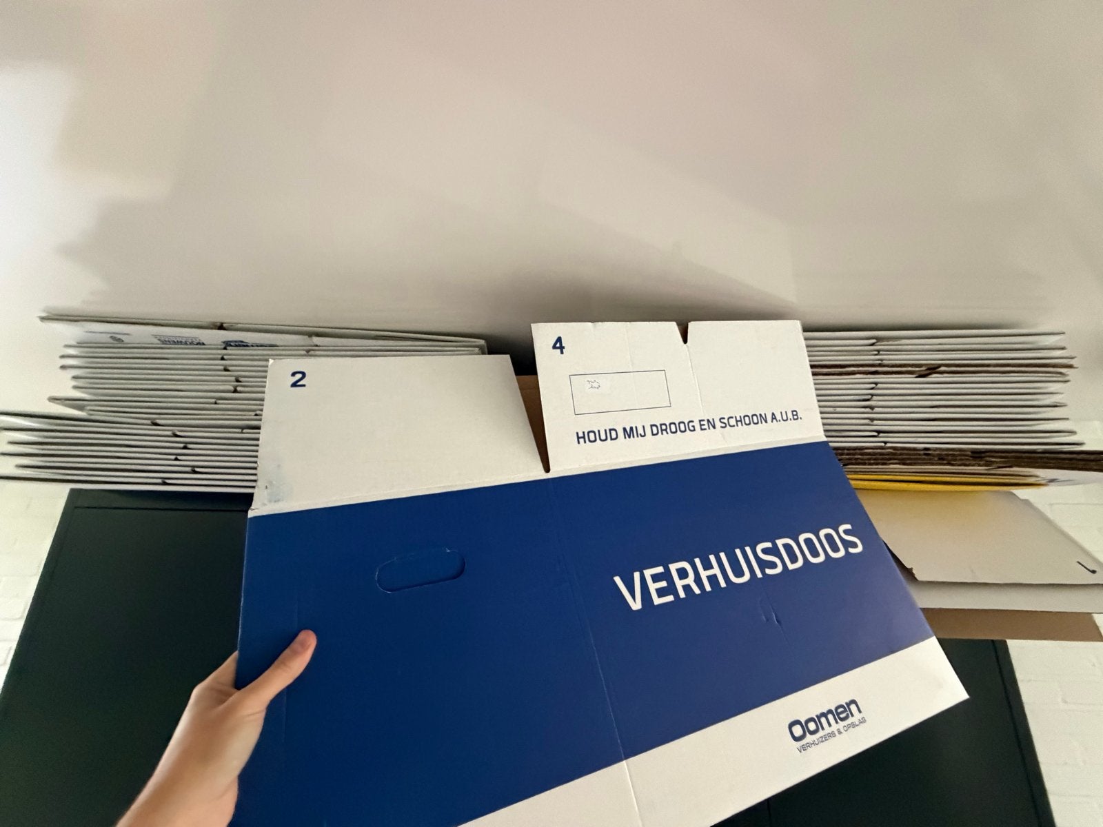 30x Oomen Verhuisdozen - Zo goed als nieuw, Ophalen, Gebruikt, Doos, Opvouwbaar