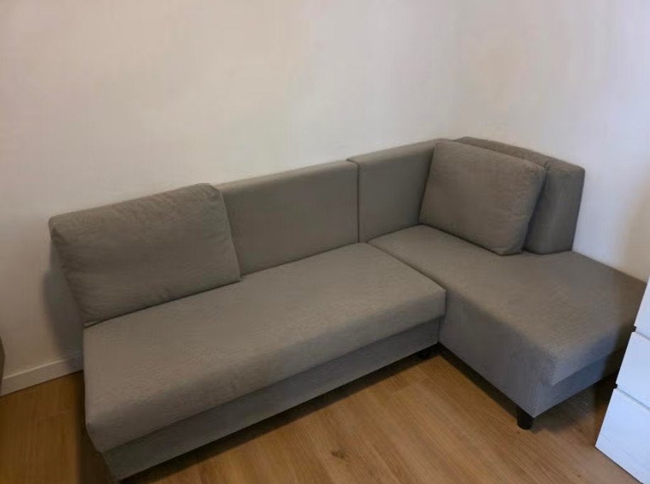 ikea slaapbank met opbergruimte, Ophalen, 125 tot 150 cm, 150 tot 200 cm, Driepersoons