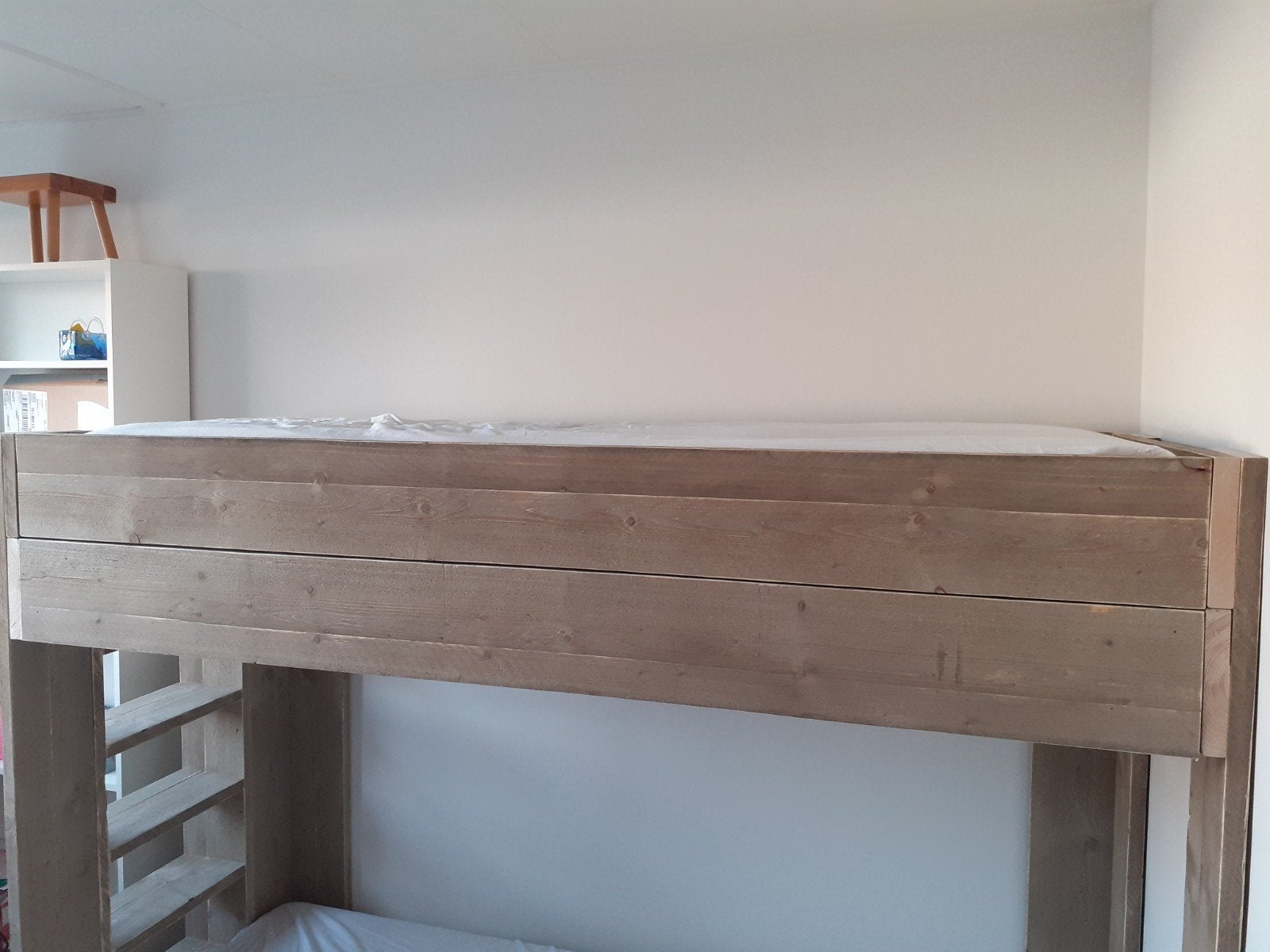 Op maat gemaakt stapelbed boven 1persoons en onder 2persoons, Ophalen, 160 tot 180 cm, Tweepersoons, 140 cm