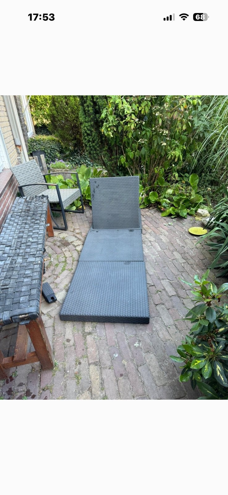 Allibert daytona ligbed op poootjes, Verzenden, Zo goed als nieuw, Kunststof