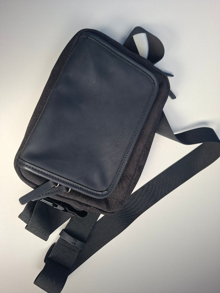 Lulea All Black Kapten en Son tas handtas zwart, Sieraden, Tassen en Uiterlijk, Ophalen of Verzenden, Zo goed als nieuw, Zwart