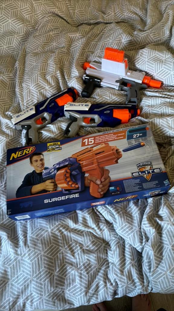 Nerf collectie, Kinderen en Baby's, Speelgoed | Buiten | Actiespeelgoed, Ophalen of Verzenden, Zo goed als nieuw