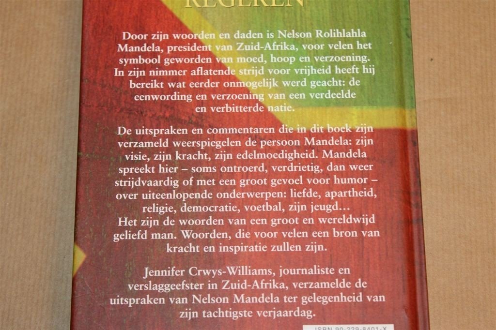 Laat Vrijheid Regeren — Uitspraken Nelson Mandela, Ophalen of Verzenden, Gelezen, Europa