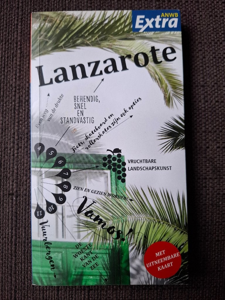 ANWB Extra Reisgids Lanzarote - Met uitneembare kaart, Boeken, Europa, Ophalen of Verzenden, Reisgids of -boek, ANWB