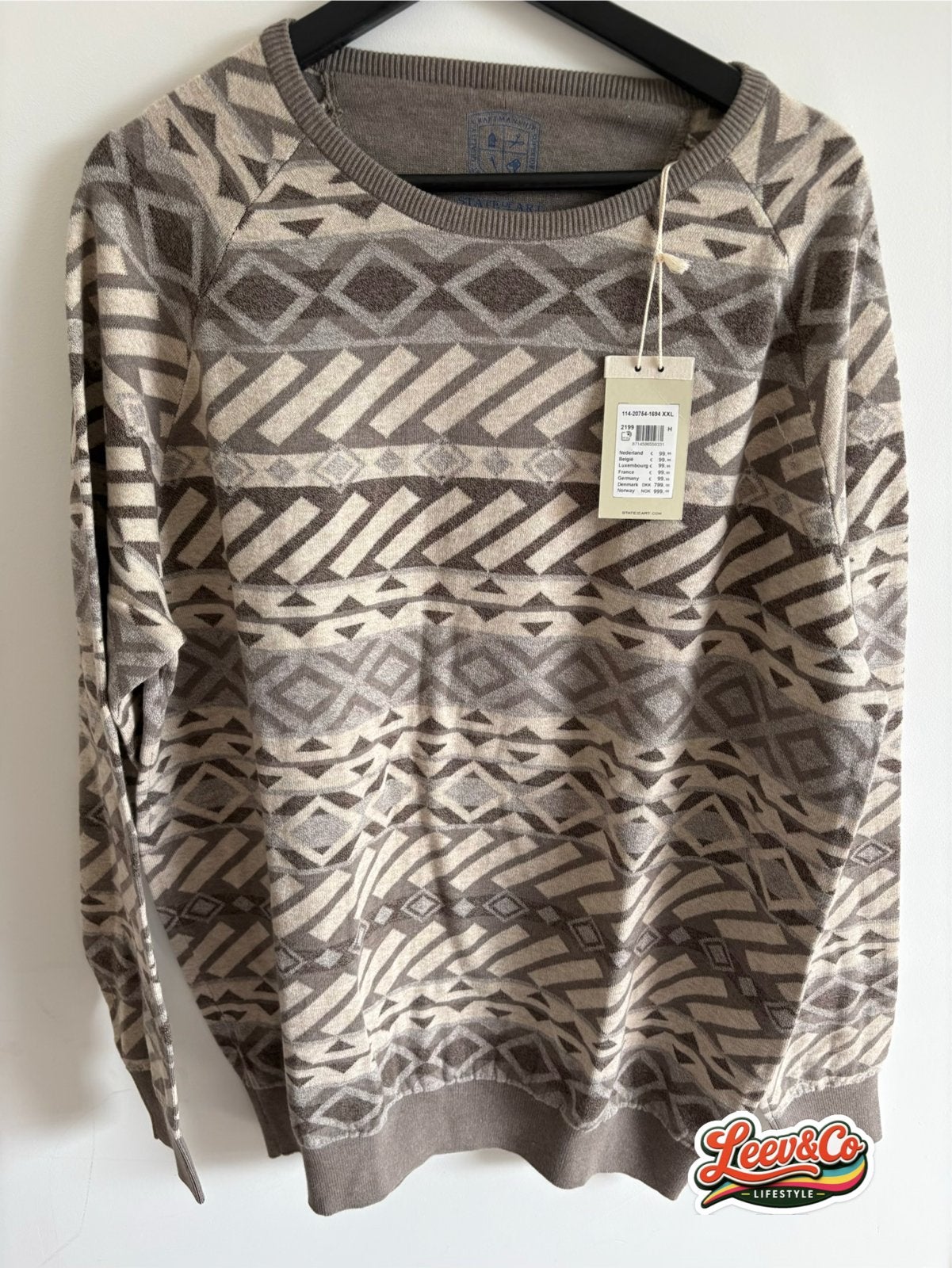 State of Art Trui XXL Nieuw met Etiket, Kleding | Heren, Truien en Vesten, Ophalen of Verzenden, Nieuw, Overige maten, Bruin