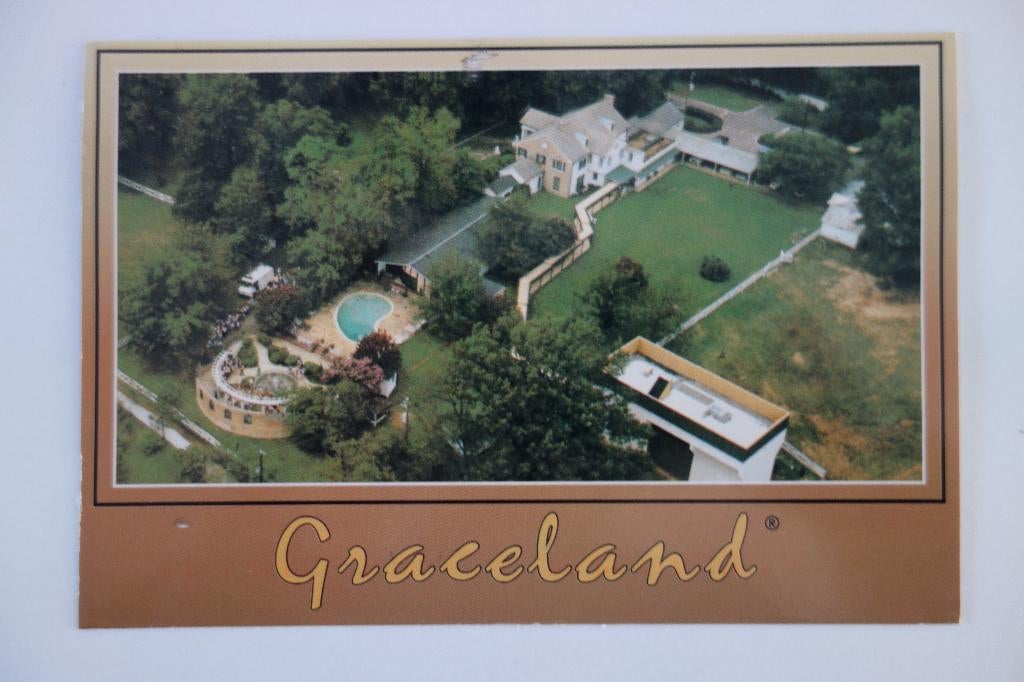 Briefkaarten Elvis Presley Graceland, Verzamelen, Ophalen of Verzenden, Gebruikt, Foto of Kaart