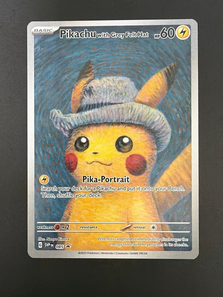 Pikachu Van Gogh | RAW, Ophalen of Verzenden, Zo goed als nieuw, Losse kaart
