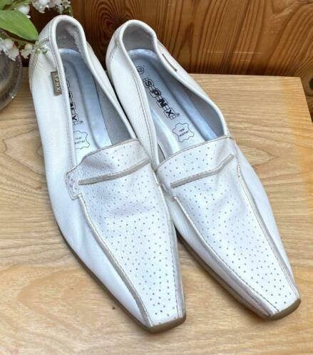 SPNX schoenen maat 42, Kleding | Dames, Ophalen of Verzenden, Zo goed als nieuw, Wit, Instappers