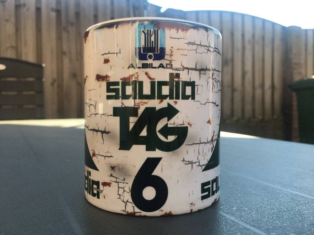 ✅ Keke Rosberg 1982 Williams mok Vintage olie F1 Autosport, Ophalen of Verzenden, Nieuw, Formule 1