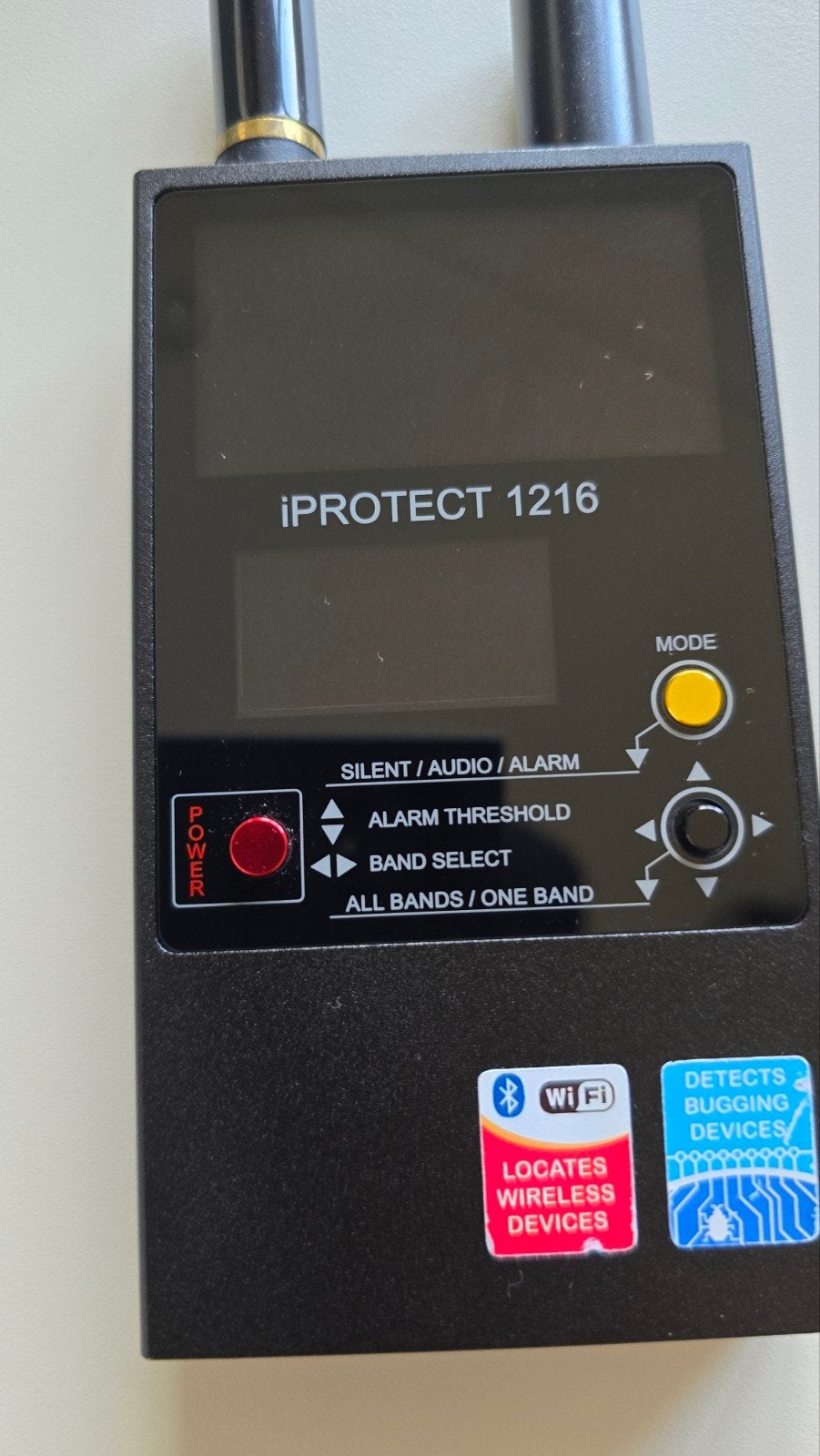iPROTECT 1216 Draadloze signaaldetector, Ophalen of Verzenden, Zo goed als nieuw, 500 kanalen of meer, Draagbaar
