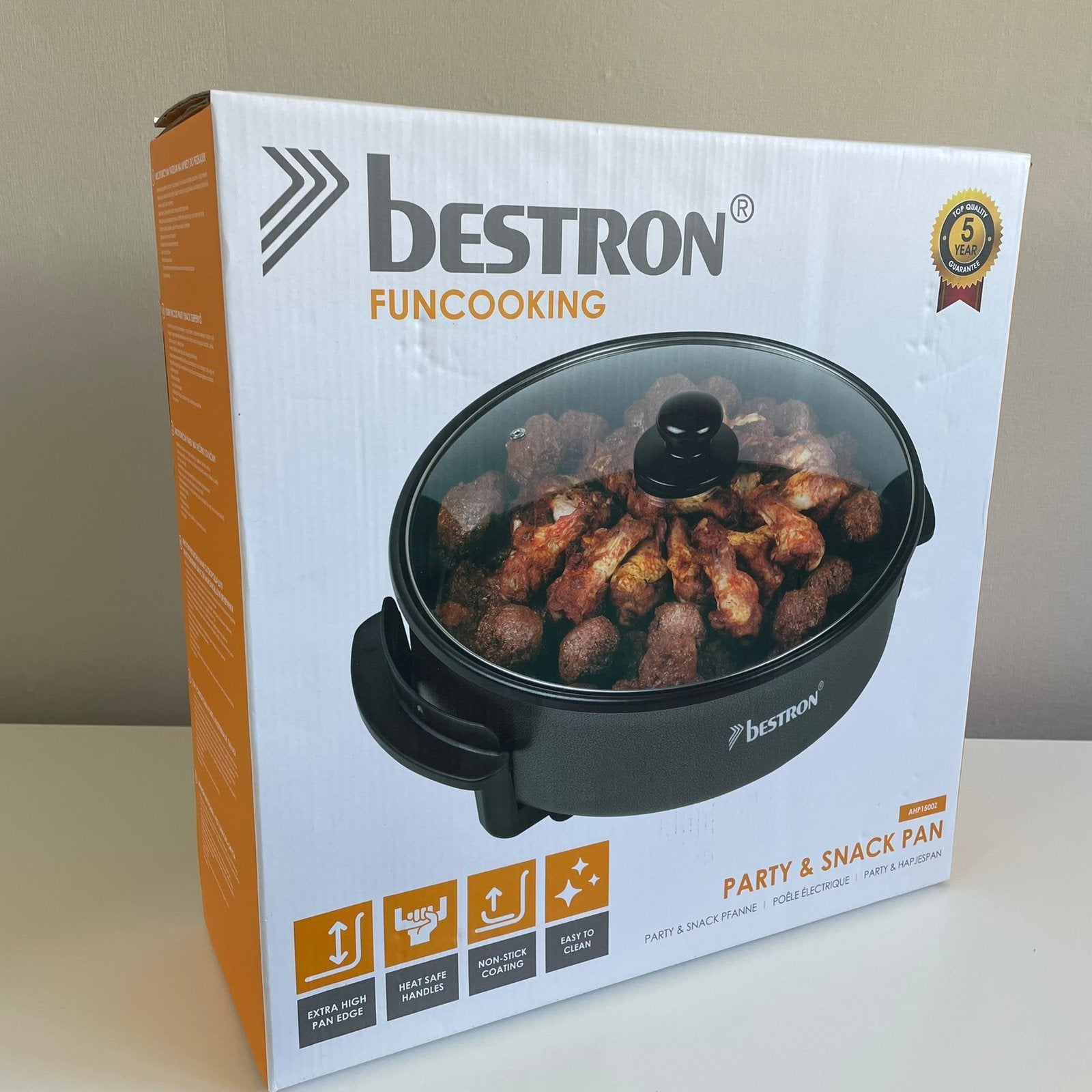 Bestron AHP1500Z Party & Snack hapjes pan NIEUW, Ophalen, Nieuw, 8 personen of meer