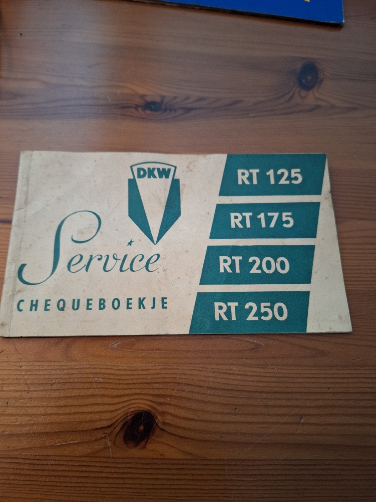 DKW Service / Garantie Chequeboekje RT 125, 175, 200, 250, Ophalen of Verzenden
