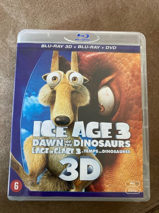 Ice Age 3: Dawn of the Dinosaurs 3D Blu-ray + Blu-ray + DVD, Inclusief DVD, Nederlands, Film, Kinderen en Jeugd