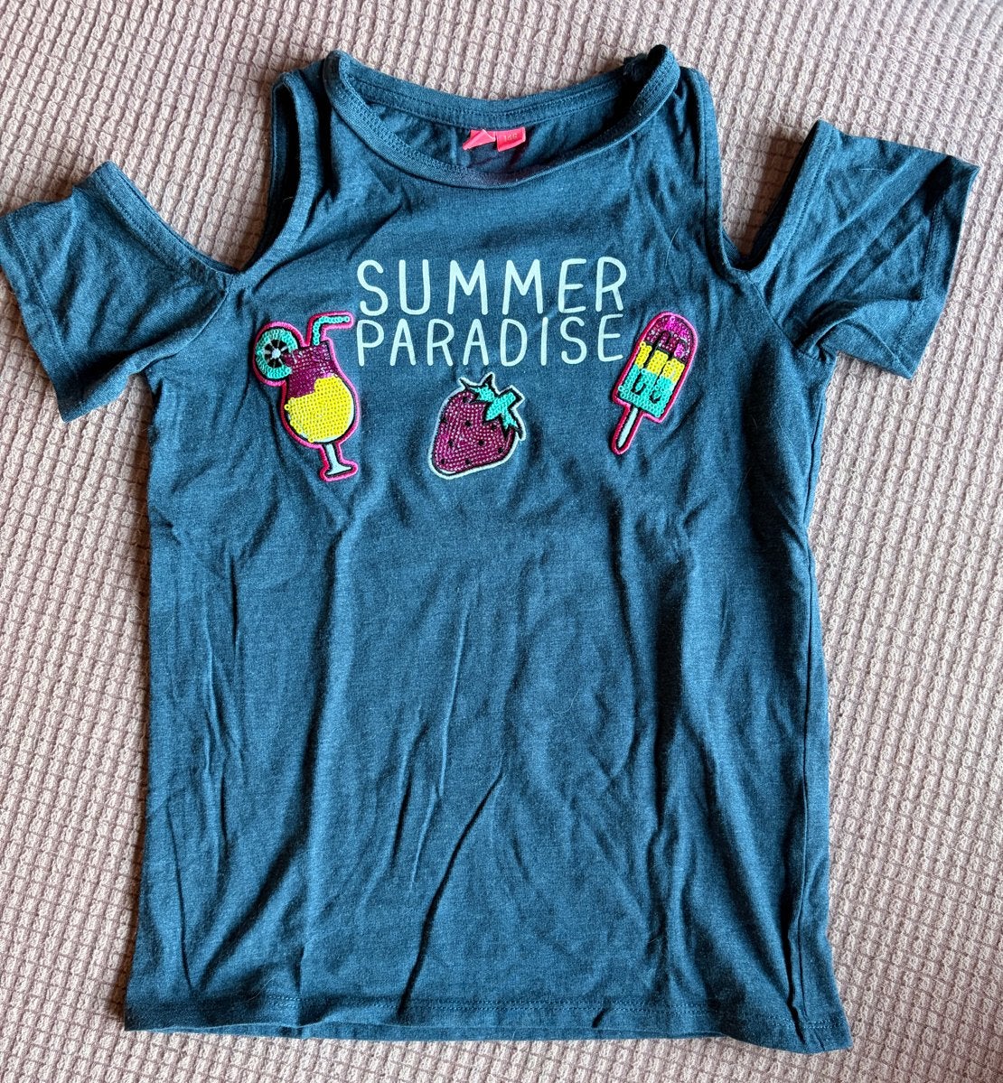 Leuk zomers T-shirt voor meisjes - Maat 146, Kinderen en Baby's, Ophalen of Verzenden, Gebruikt, Meisje, Shirt of Longsleeve