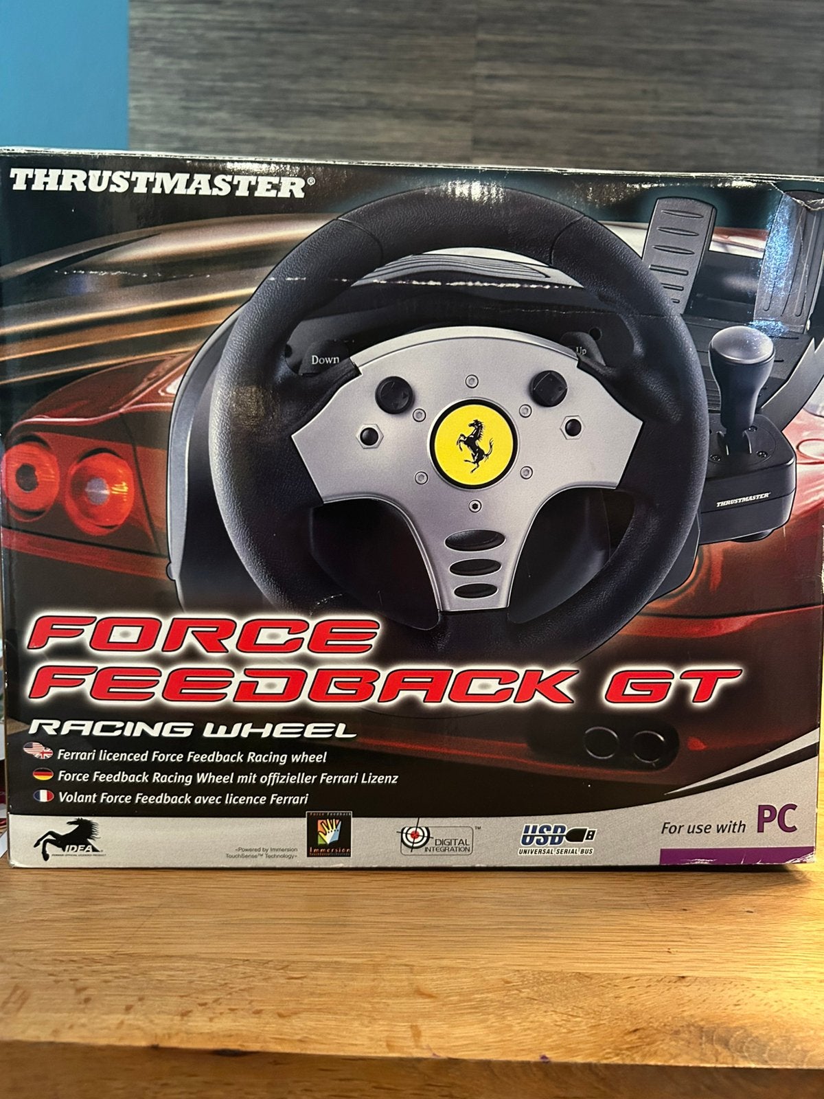 Racestuur Thrustmaster force feedback GT, Ophalen of Verzenden, Zo goed als nieuw
