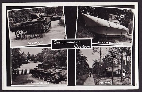 Overloon, Oorlogsmuseum, 4-luik. 1961., Ophalen of Verzenden, 1960 tot 1980, Gelopen, Noord-Brabant