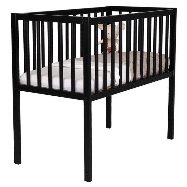 Zwart Co-sleeper Wiegje (Colorfull Home Eva Open Co-sleeper), Ophalen of Verzenden, Gebruikt, Wieg