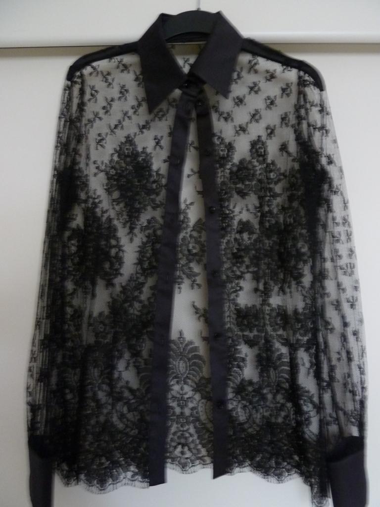 Valentino Roma Couture 2-delig rok + blouse echt Calais kant, Maat 38/40 (M), Kostuum of Pak, Verzenden, Zwart