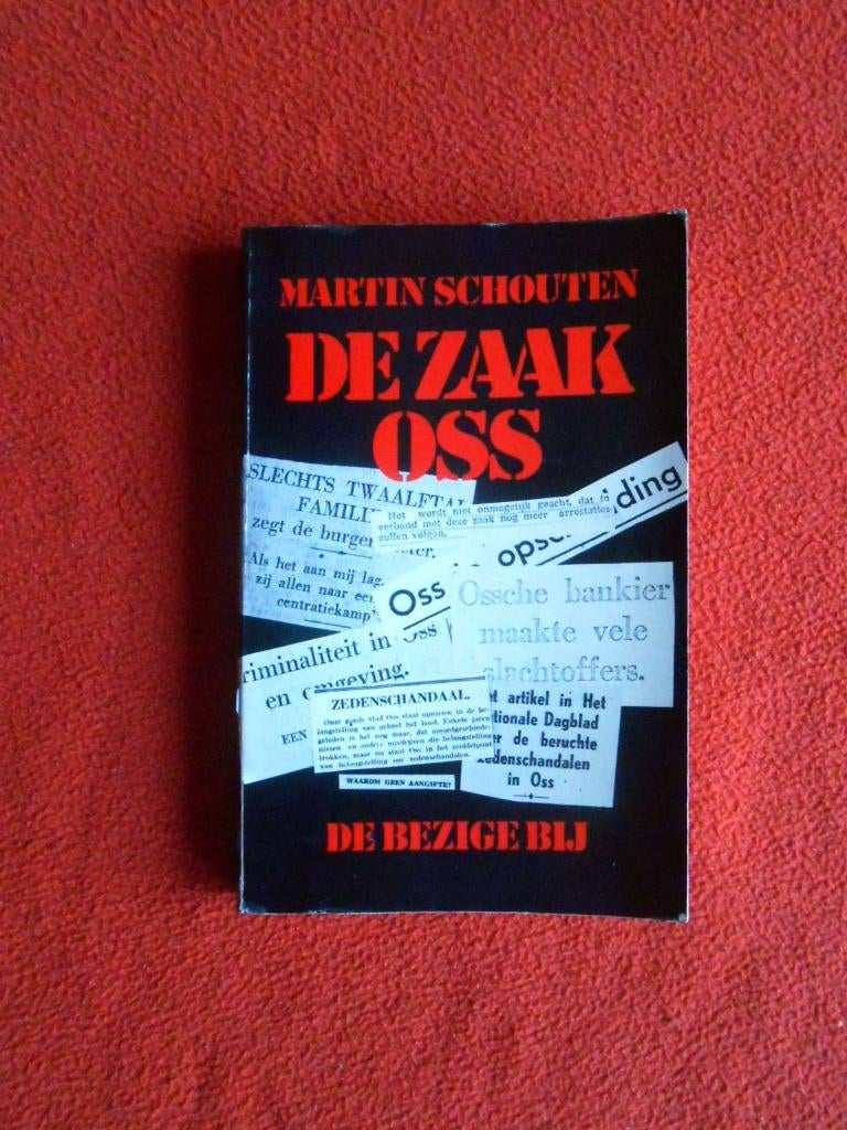 Martin Schouten: De zaak Oss, Boeken, Ophalen of Verzenden, 20e eeuw of later, Gelezen