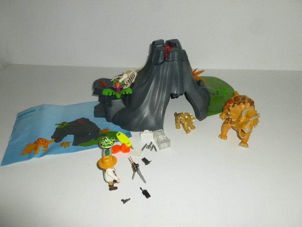 Playmobil Triceratops met Ontploffende Berg 4170 Prijs, Kinderen en Baby's, Speelgoed | Playmobil, Gebruikt, Complete set, Overige typen