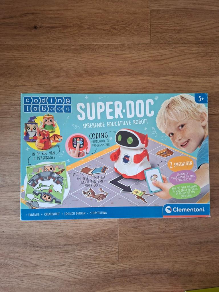 Clementoni Coding Lab Super Doc Spelende Educatieve Robot, Ophalen, Zo goed als nieuw, Bouwen, Met geluid