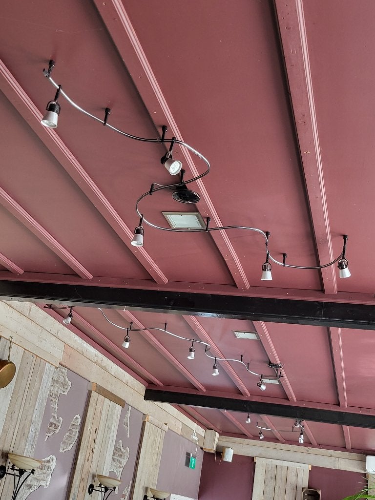 7x Led 5 spots slinger lamp, Ophalen, Zwart, Design, LED