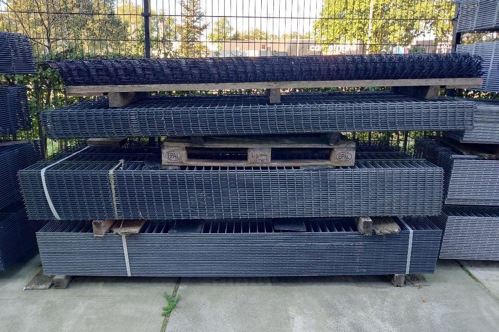 Hekwerk Dubbelstaafs 8x6x8 hekwerken 83/250cm €29,50 p.s, Ophalen, Nieuw, IJzer, Dubbelstaafmat hekwerk