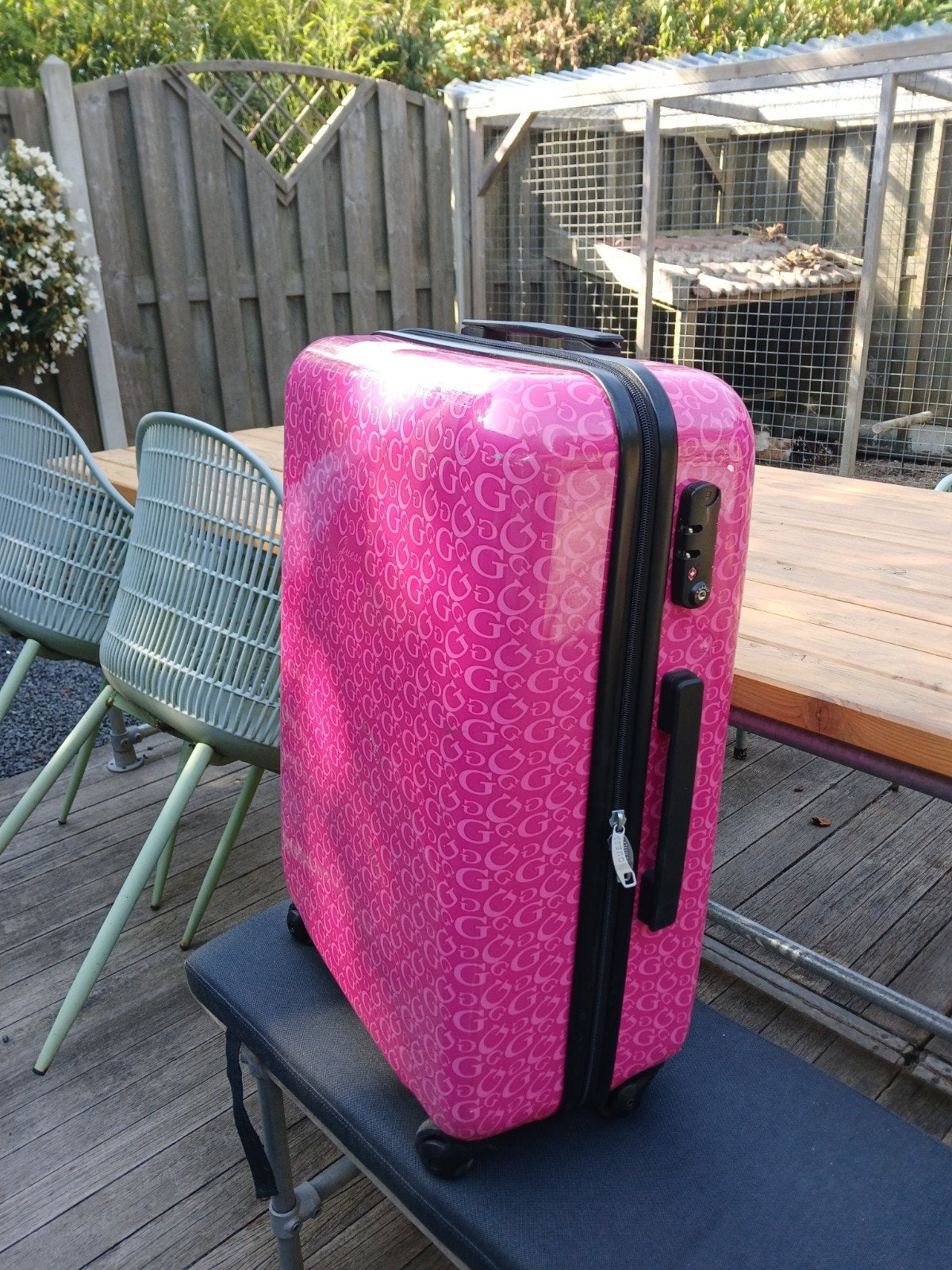te koop koffer, Gebruikt, Hard kunststof, Ophalen of Verzenden, 35 tot 45 cm
