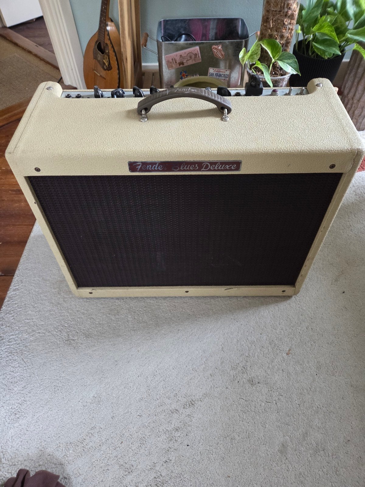 Fender Blues Deluxe Gitaarversterker, Ophalen of Verzenden, Gebruikt, Gitaar, Minder dan 50 watt