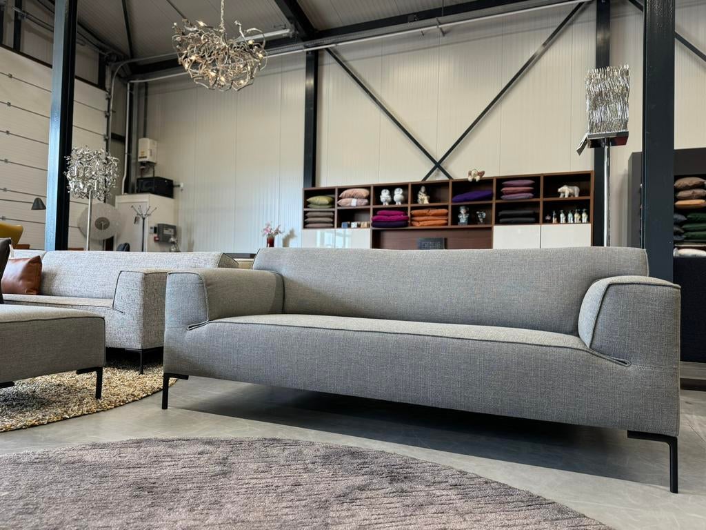 Nieuw Design on Stock Bloq Bank 2,5 zits Milton Ash Stof, 75 tot 100 cm, Ophalen of Verzenden, Rechte bank, Stof