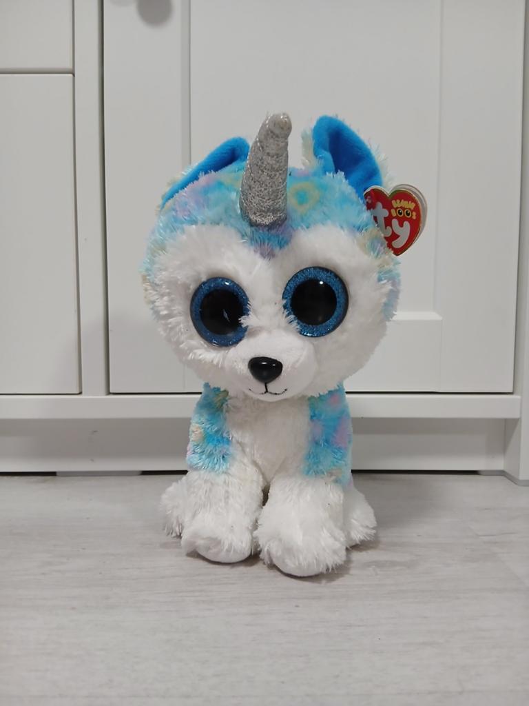 Ty knuffel hond, 20 cm, Overige karakters, Nieuw, Meerkleurig, Wasbaar