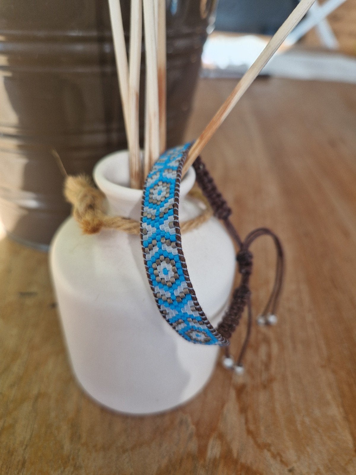 Miyuki kralen armband, Overige materialen, Blauw, Nieuw, Ophalen of Verzenden