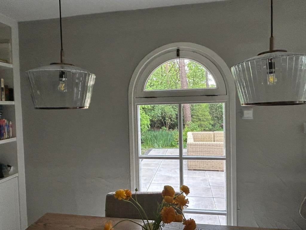 Riviera maison hanglampen Nolana 2 stuks, Ophalen, Zo goed als nieuw, Minder dan 50 cm